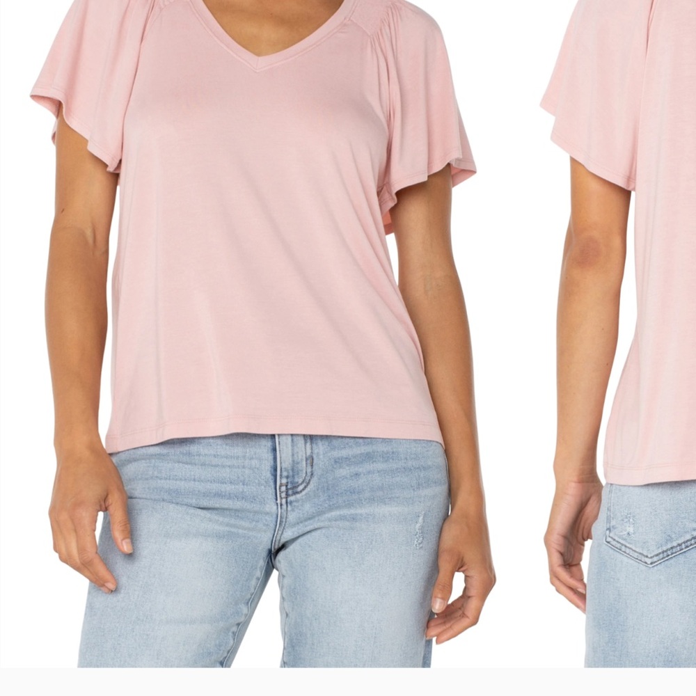 Relaxed Pink Short Sleeve T-Shirt